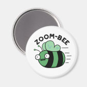 Zoom-bee Funny Halloween Zombie Bee Pun Magnet (Vorderseite/Rückseite)