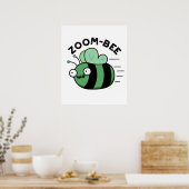 Zoom-bee Funny Halloween Zombie Bee Pun Poster (Küche)