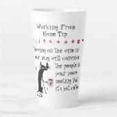 Zoom Begegnung Weintipp Zitat mit Katze Milchtasse (Vorderseite)