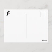 Zoom Begegnung Weintipp Zitat mit Katze Postkarte (Rückseite)