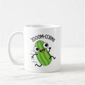 Zoom-cchini Funny Zucchini Pun Kaffeetasse (Links)