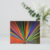 Zoom Farbe Boom Rainbow Multicolor Postkarte (Stehend Vorderseite)