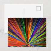 Zoom Farbe Boom Rainbow Multicolor Postkarte (Vorne/Hinten)