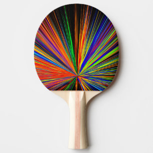 Zoom Farbe Boom Rainbow Multicolor Tischtennis Schläger