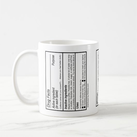 Zoom Fatigue Gag Tasse: Zoomoff Kaffeetasse (Links)