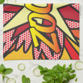 ZOOM Fun Retro Comic Pop Kunst, Dichtung und Musik Geschirrtuch (Gefaltet)