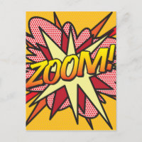 ZOOM Fun Retro Comic Pop Kunst, Dichtung und Musik