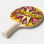 ZOOM Funny Comic Book Smack Talk Cool modern Tischtennis Schläger (Vorderseite)