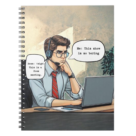 'Zoom Gloom-Notebook' Notizblock (Vorderseite)