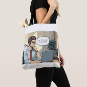 'Zoom Gloom' White Tote Bag Tasche (Von Nahem)