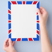 ZOOM! Rot weiß und blau Flyer (Hand)