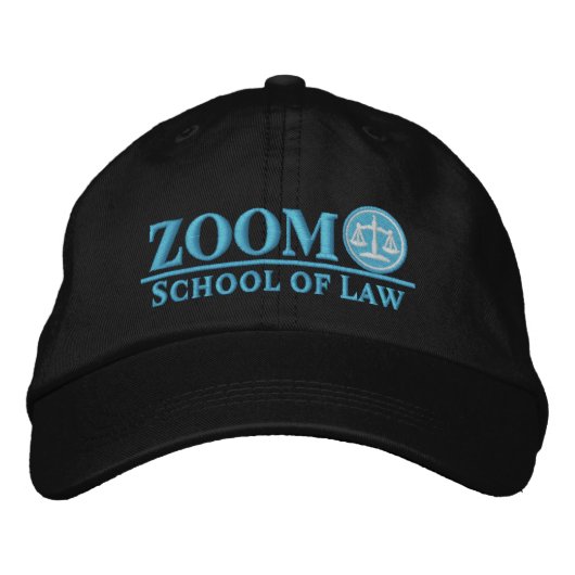 Zoom Schule für Recht Baseball Cap Bestickte Baseballkappe (Vorderseite)