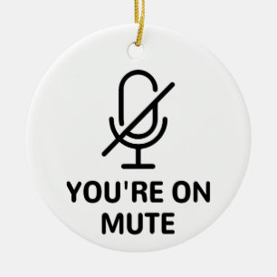 Zoom/Teams, die Sie bei einem Videoanruf sind Keramik Ornament