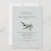 Zoom Virtual Baby Dusche Foto neutrale Einladung (Rückseite)