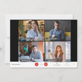 Zoom Weihnachts-Foto Weihnachtskarte Feiertagskarte (Vorderseite)