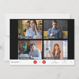 Zoom Weihnachts-Foto Weihnachtskarte Feiertagskarte