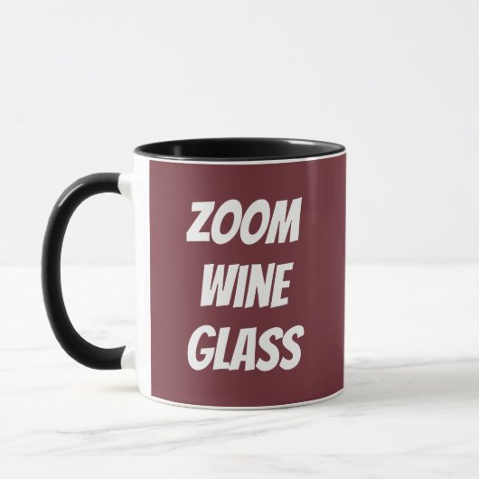 Zoom-Weinglas Tasse (Links)