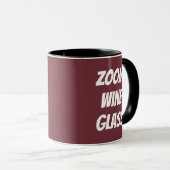 Zoom-Weinglas Tasse (VorderseiteRechts)