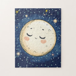 Zoom zum Mond Puzzle