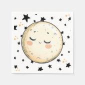 Zoom zum Mond Serviette (Vorderseite)