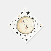 Zoom zum Mond Serviette (Ecke)