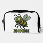 Zoombee - Funny Zombie Bee Cartoon Design Waschbeutel (Vorderseite)