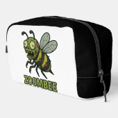 Zoombee - Funny Zombie Bee Cartoon Design Waschbeutel (Rechte Ecke)