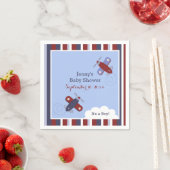 Zoomen an Bord von individuell angepassten Napkins Serviette (Beispiel)