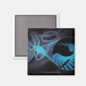 Zoomen eines DNA-Strangs in einem Chromosom Magnet (Vorderseite/Rückseite)