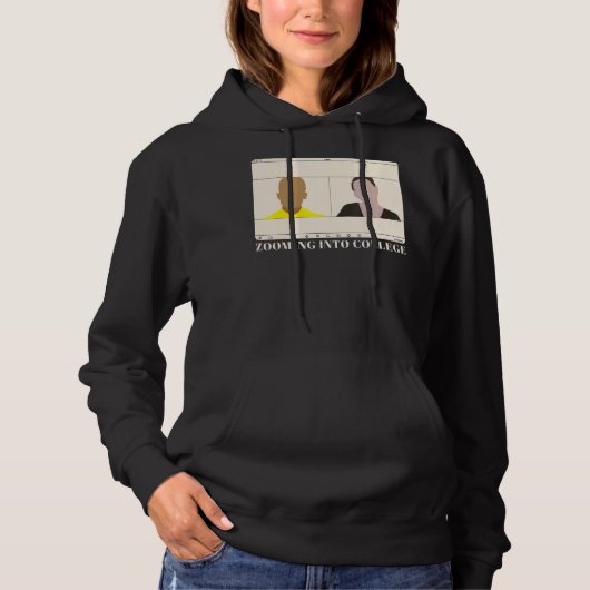 Zoomen in die Online-Klasse der Uni Hoodie (Vorderseite)