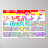 Zoomen in ein Newton-Fraktal Poster (Vorne)