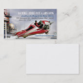 Zoomen Sie die Retro-Raketenkarten Visitenkarte (Vorne/Hinten)