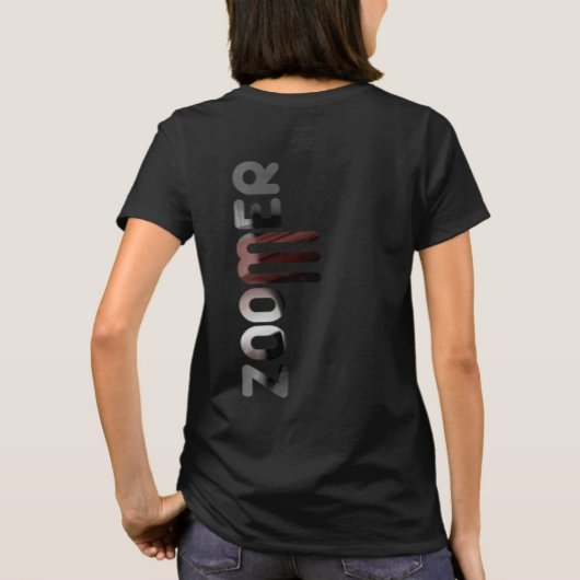 ZOOMER Back Print T - Shirt Trend Abstrakt Power