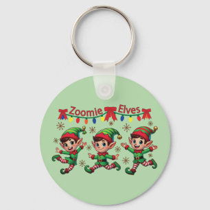 Zoomie-Elfen Weihnachten Schlüsselanhänger