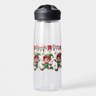 Zoomie-Elfen Weihnachten Trinkflasche