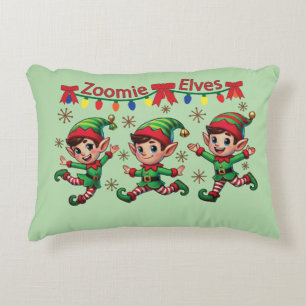 Zoomie Elves Weihnachten Dekokissen