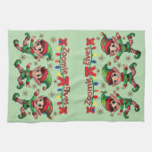 Zoomie Elves Weihnachten Geschirrtuch (Horizontal)