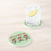 Zoomie Elves Weihnachten Getränkeuntersetzer (Seite)