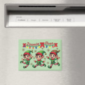 Zoomie Elves Weihnachten Magnet (In Situ (Geschirrspüler))