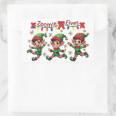 Zoomie Elves Weihnachten Rechteckiger Aufkleber (Tasche)