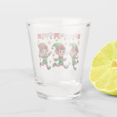 Zoomie Elves Weihnachten Schnapsglas (Rückseite)