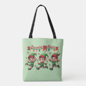 Zoomie Elves Weihnachten Tasche (Rückseite)