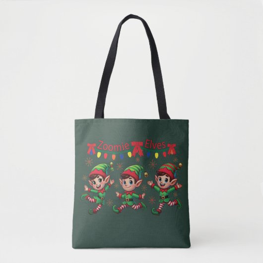 Zoomie Elves Weihnachten Tasche (Vorderseite)