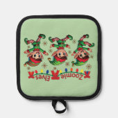 Zoomie Elves Weihnachten Topflappen (Vorderseite)