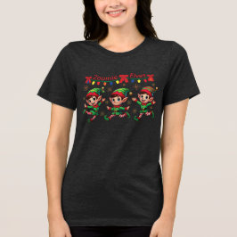 Zoomie Elves Weihnachten Tri-Blend Shirt
