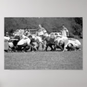 Zoomie Rugby Scrum Poster (Vorne)