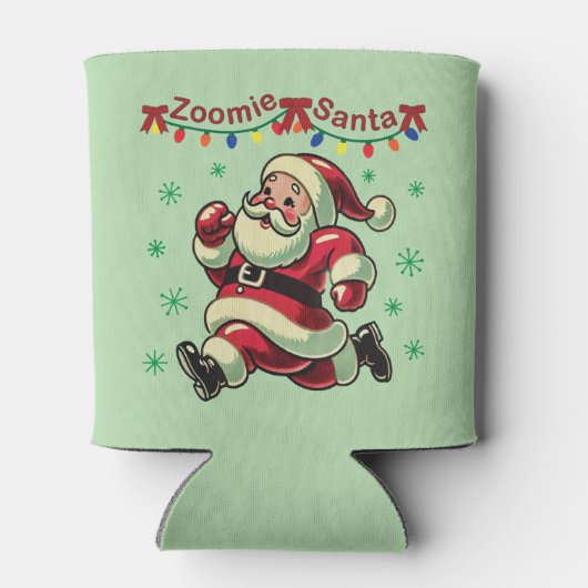 Zoomie Santa Christmas Dosenkühler (Rückseite)
