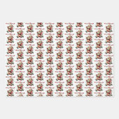 Zoomie Santa Christmas Geschenkpapier Set (Vorderseite 2)