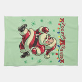 Zoomie Santa Christmas Geschirrtuch (Horizontal)