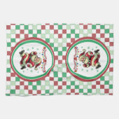 Zoomie Santa Christmas Geschirrtuch (Horizontal)